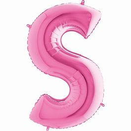 Metalizado Letra S Pink