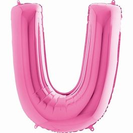 Metalizado Letra U Pink