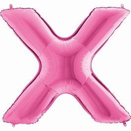 Metalizado Letra X Pink