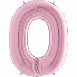 Metalizado Número N.º 0 Pink Pastel
