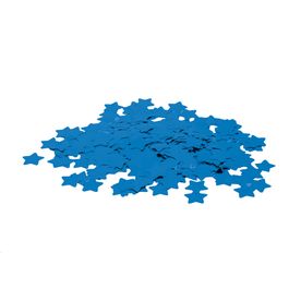 Confete Metálico Estrela Liso Azul Escuro