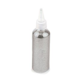 Glitter Tubo De Glitter Liso Prata