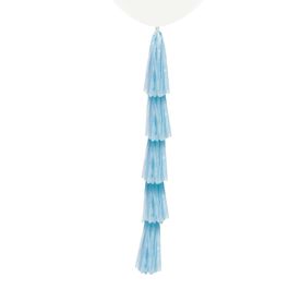 Franja Tassel Liso Azul
