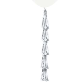 Franja Tassel Liso Prata