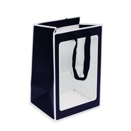 Sacola Retangular C/Visor Liso Preto
