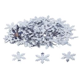 Confete Metálico Neve Liso Prata