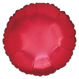 Metalizado Redondo Econômico Liso Vermelho