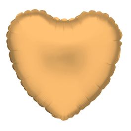 Metalizado Coração Liso Dourado