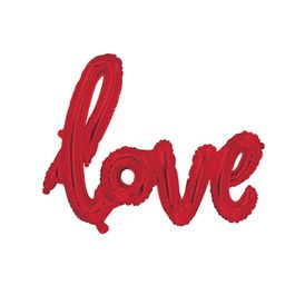 Metalizado Formato Especial Love Script Vermelho