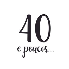 Lettering Transfer P/Balão 40 E Poucos Preto
