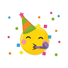 Lettering Transfer P/Balão Emoji Colorido
