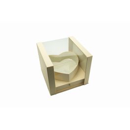 Caixa Quadrada Liso Bege
