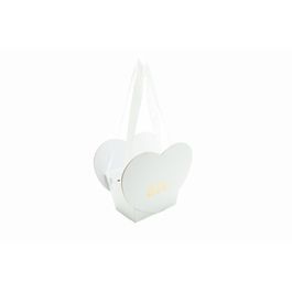 Caixa Coração Com Alca Liso Branco