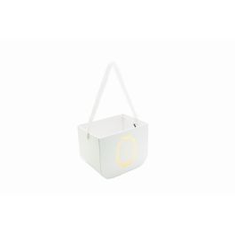 Caixa Quadrada Com Alca Liso Branco