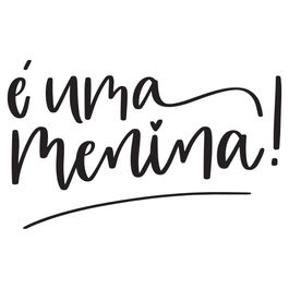 Lettering Transfer P/Balão E Uma Menina Preto