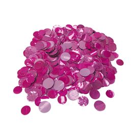 Confete Metálico Redondo Liso Rosa / Pink