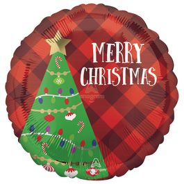 Metalizado Redondo Arvore De Natal Branco