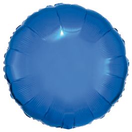 Metalizado Redondo Econômico Liso Azul Médio