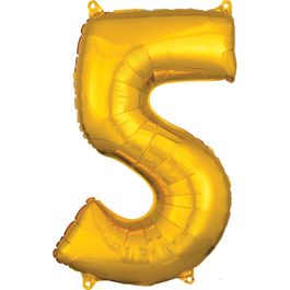 Metalizado Número N.º 5 Ouro