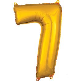Metalizado Número N.º 7 Ouro