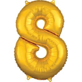 Metalizado Número N.º 8 Ouro