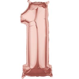 Metalizado Número N.º 1 Rose Gold