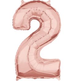 Metalizado Número N.º 2 Rose Gold