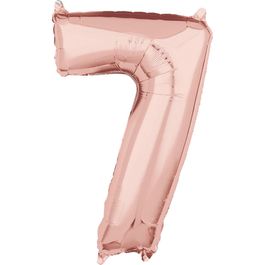 Metalizado Número N.º 7 Rose Gold