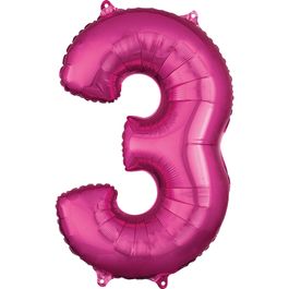 Metalizado Número N.º 3 Pink