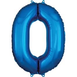 Metalizado Número N.º 0 Azul