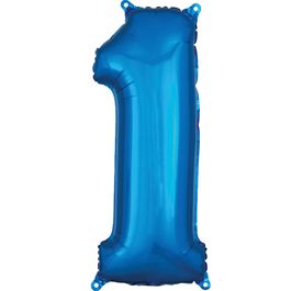 Metalizado Número N.º 1 Azul
