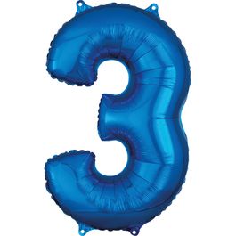 Metalizado Número N.º 3 Azul