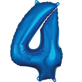 Metalizado Número N.º 4 Azul