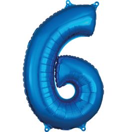 Metalizado Número N.º 6 Azul