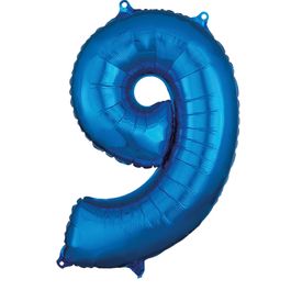 Metalizado Número N.º 9 Azul