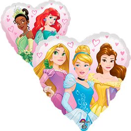 Metalizado Formato Especial Coração Princesas