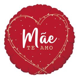 Metalizado Redondo Mãe Te Amo