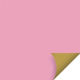 Folha Double Face Liso Opacque Rosa / Ouro