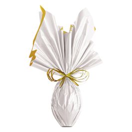 Folha Double Face Liso Opacque Branco / Ouro