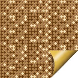 Folha Double Face Crystal Marrom