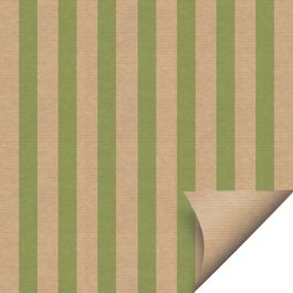 Papel Kraft Listras Kraft Verde