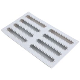 Forma De Silicone Monoporção Eclair Cinza