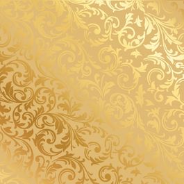 Saco para Presente Metal Arabesco Ouro