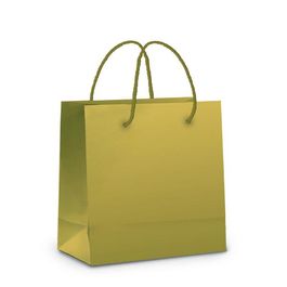 Sacola de Papel Liso Ouro