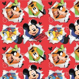 Saco para Presente Perol Mickey Friendship Vermelho