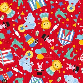 Saco para Presente Metal Circo Baby Colorido
