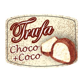 Etiqueta Trufa Choco+Coco Colorido