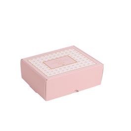 Caixas Para 8 Brigadeiros E Bombons Paglia Rosa Rosa / Ouro
