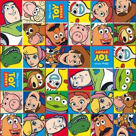 Folha Licenciada Toy Story Cartoon Colorido