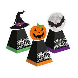 Caixa Cone com Aplique Halloween Colorido